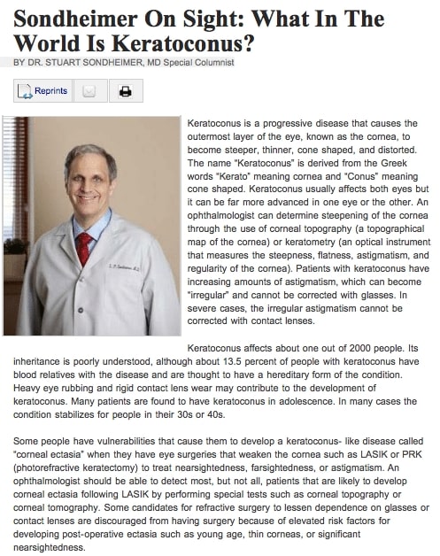 what in the world is keratoconus